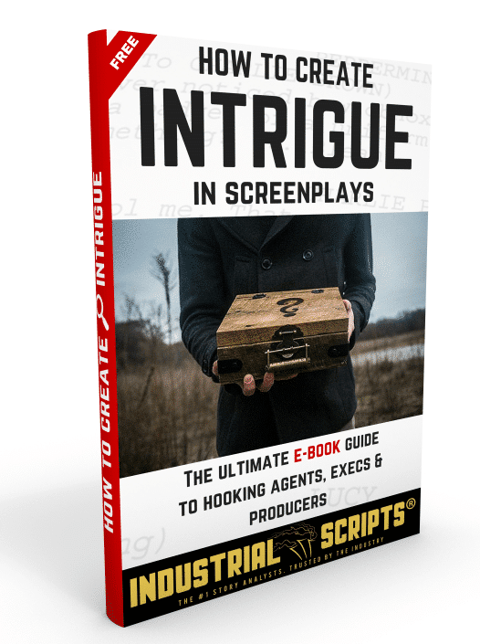 Industrial Scripts Online Screenwriting Courses: How To Create Intrigue In Screenplays. script coverage. Write for tv. blogger. romance novel. script reading course.
